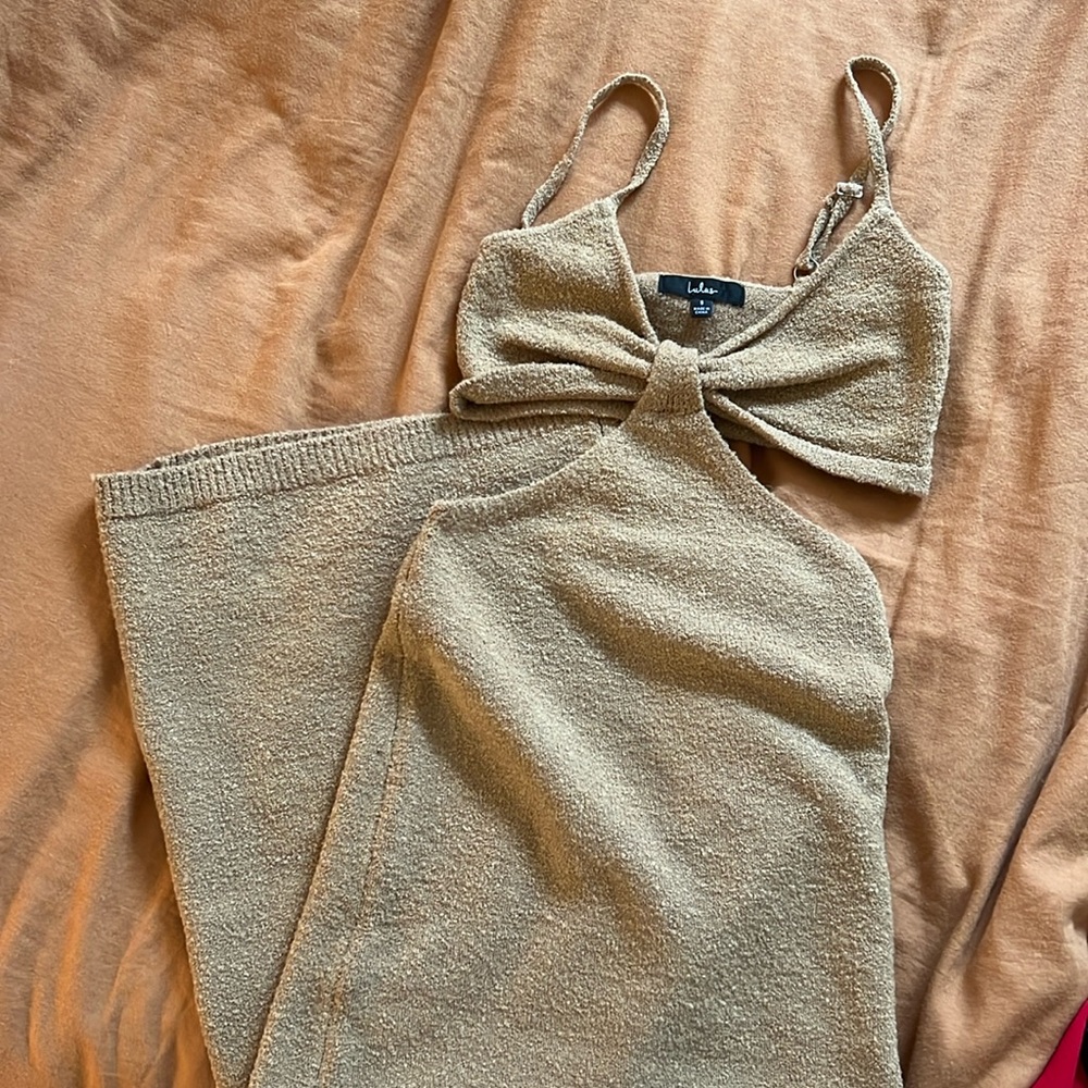 Knit cutout dress